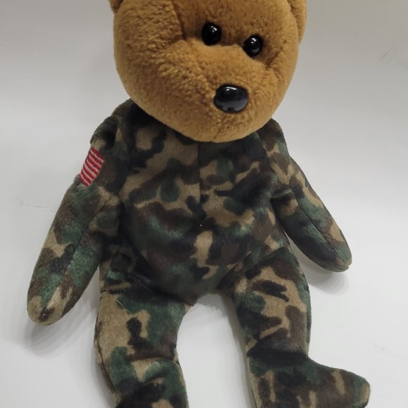 8" Camo Bear Plush - Picture 1 of 6